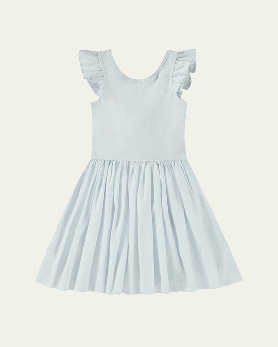 Girl's Cloudia Combo Dress, Size 3T-6